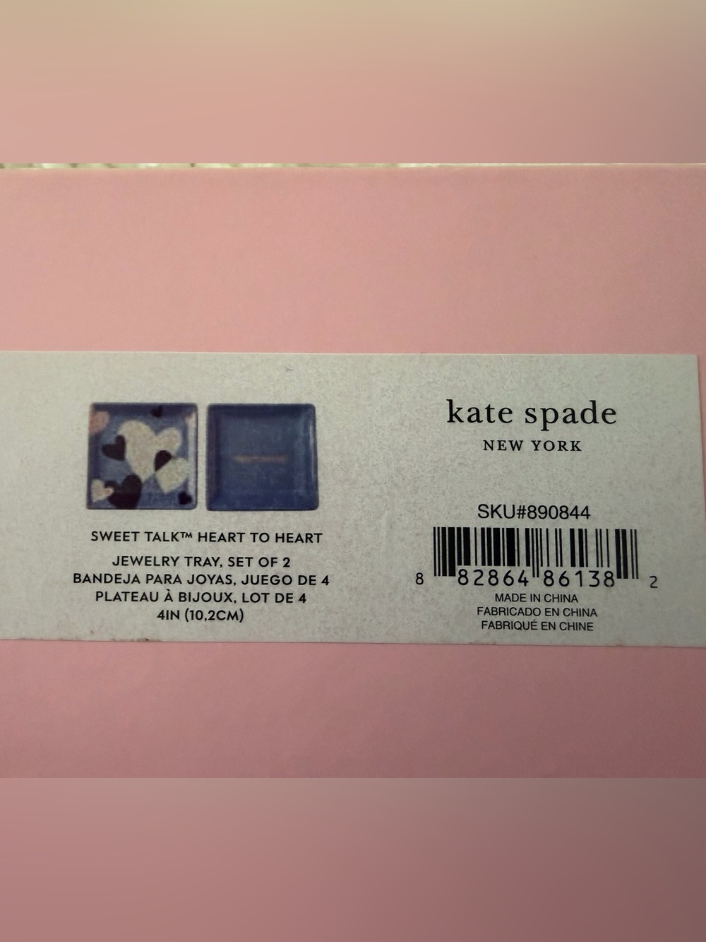 Kate Spade Sweet Talk Heart to Heart Jewelry Tray - Picture 3 of 3